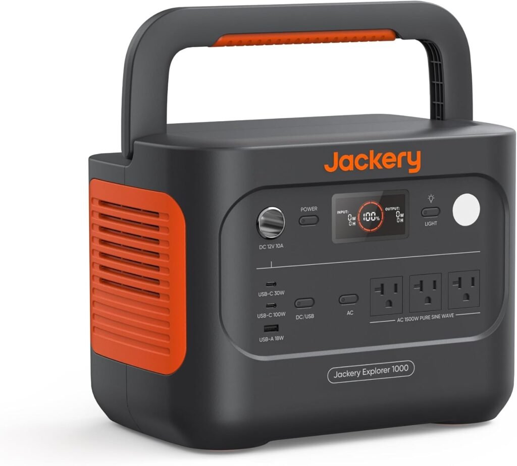 jackery explorer 1000 van life solar generator